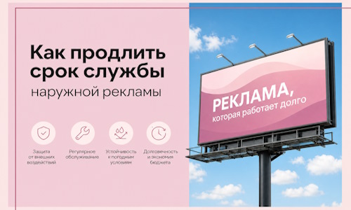 Как продлить срок службы наружной рекламы в  Кондопоге
