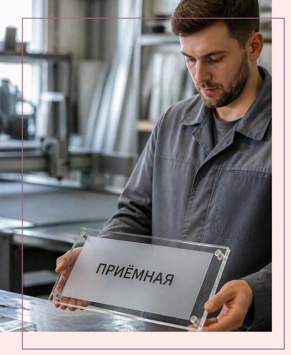 Таблички из оргстекла на заказ в Кондопоге от 3959 р. | Аванза-Кнп