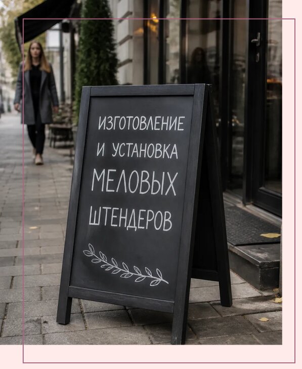 Меловые штендеры в Кондопоге по цене от 6599 р. | Аванза-Кнп